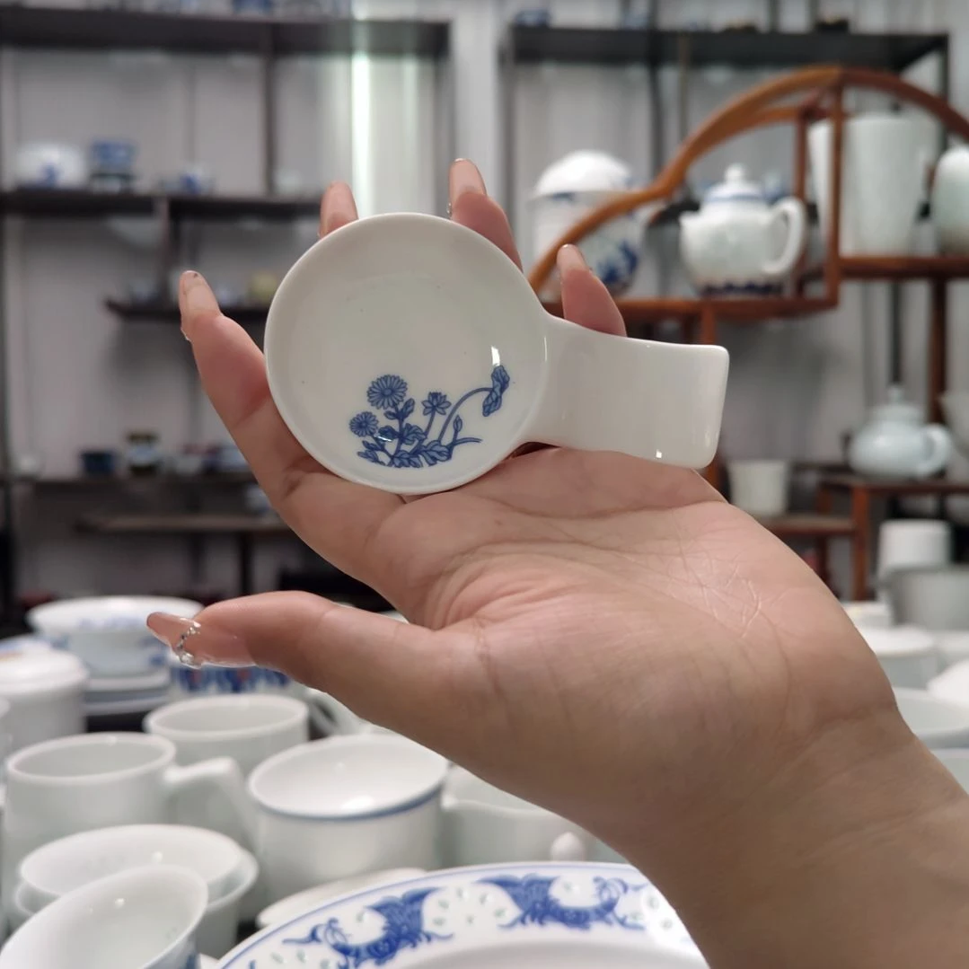 瓷四时吉祥双用筷子架十只装