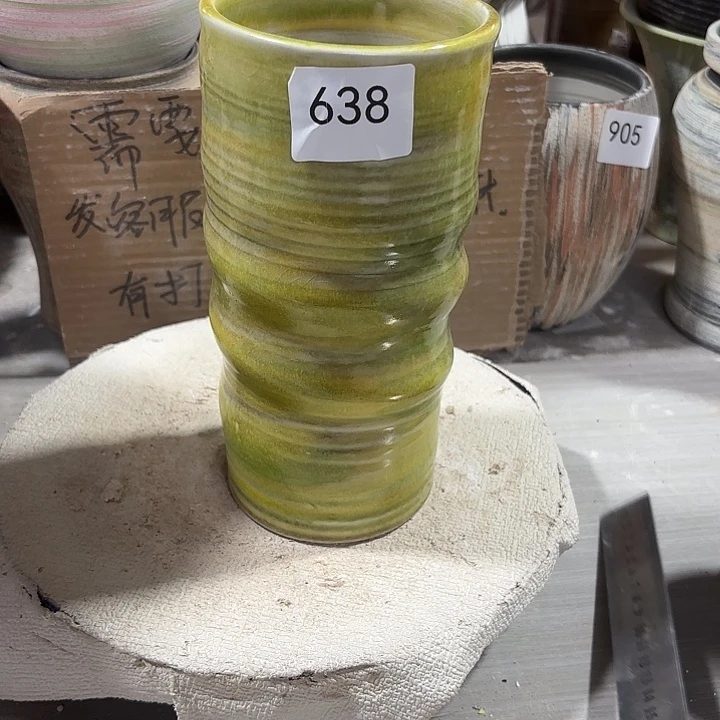 陶摆件高20，口9，无孔，638