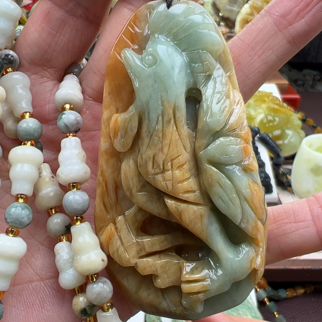 岫玉未镶嵌挂件挂件