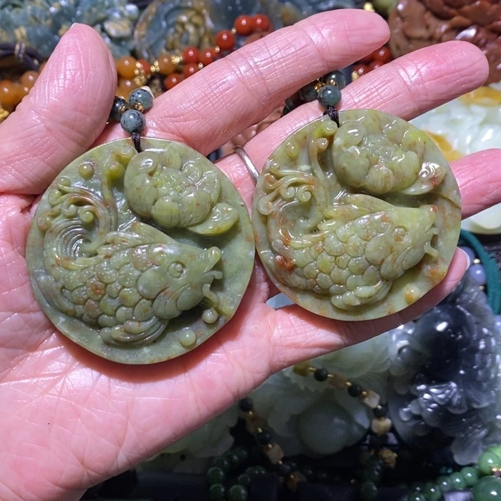 岫玉岫玉吊坠未镶嵌