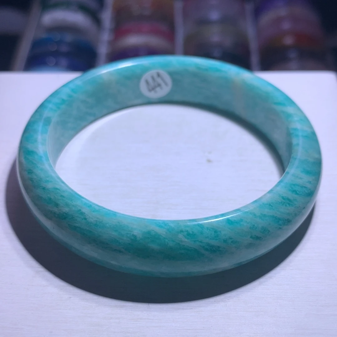 手镯银S925镶嵌水晶天河石63圈441