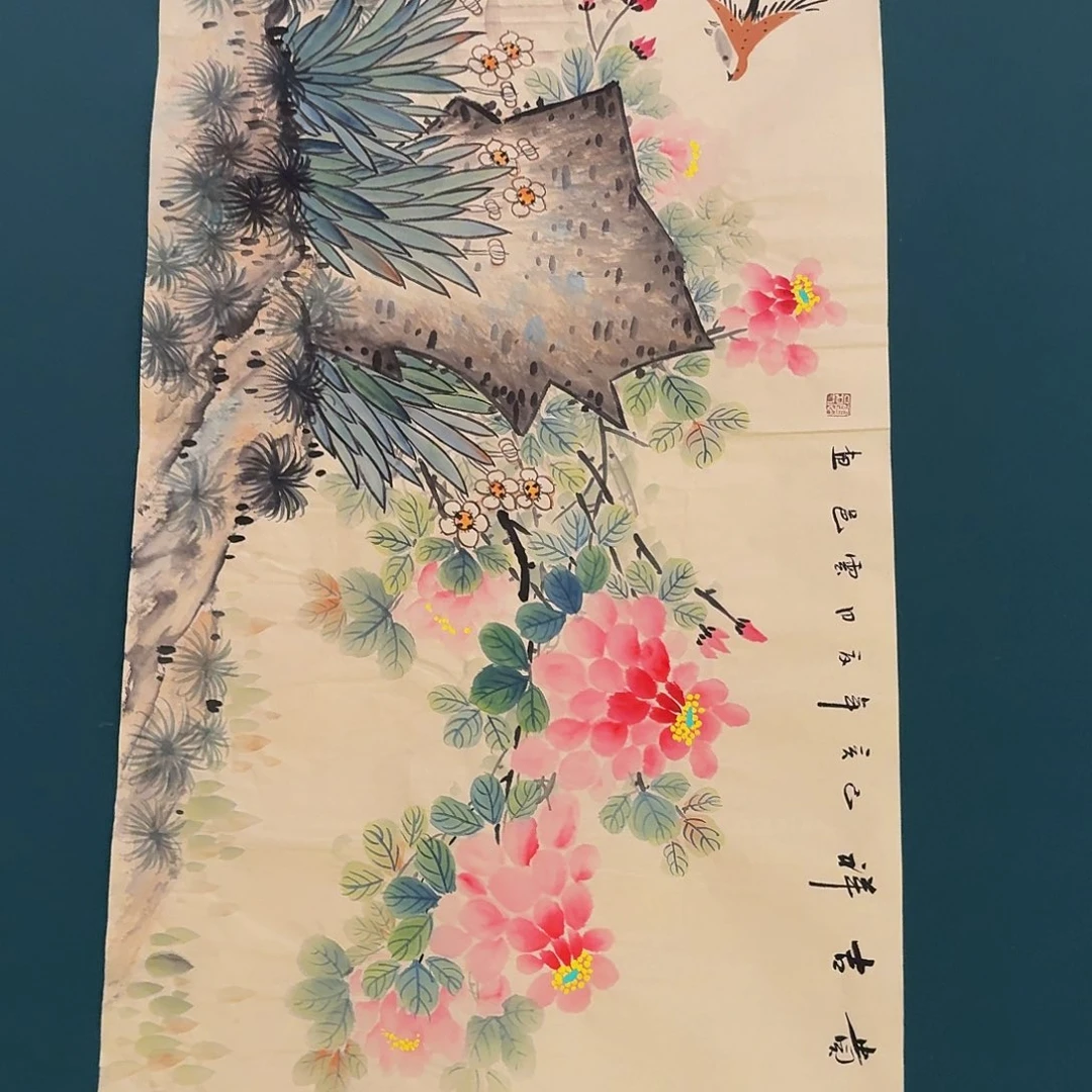 国画云老师画作画作