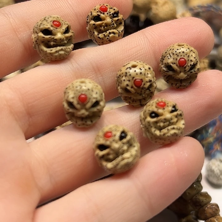 范***鏈星月菩提手串恶僧星月菩提雕刻