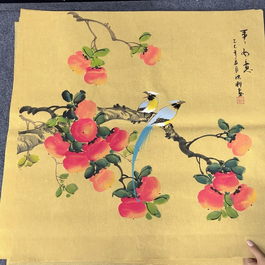 国画作品小姐姐放漏…