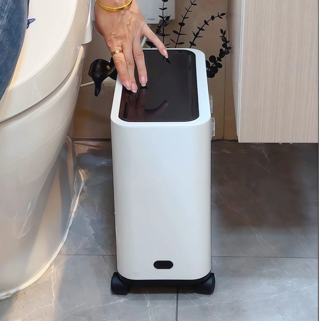 夹缝垃圾桶家用卫生间厕所客厅简约新款厨房垃圾桶卫生间厕所专用