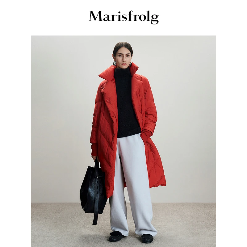 【轻羽系列】玛丝菲尔亮彩色系气质翻领羽绒外套T1EG4010Y