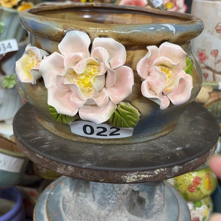 紫砂花盆粗陶材质多肉花盆