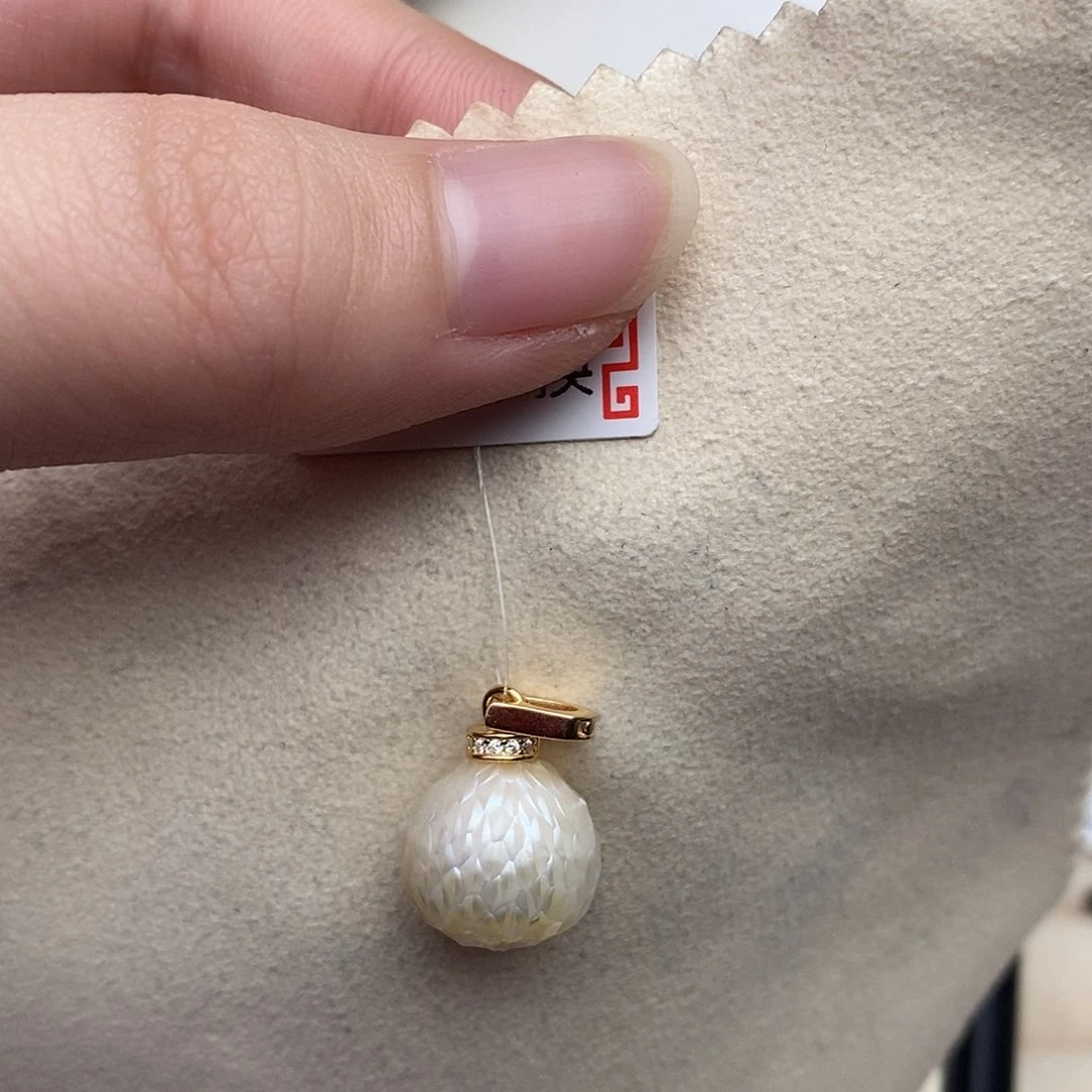 海水珍珠颈饰银S925镶嵌