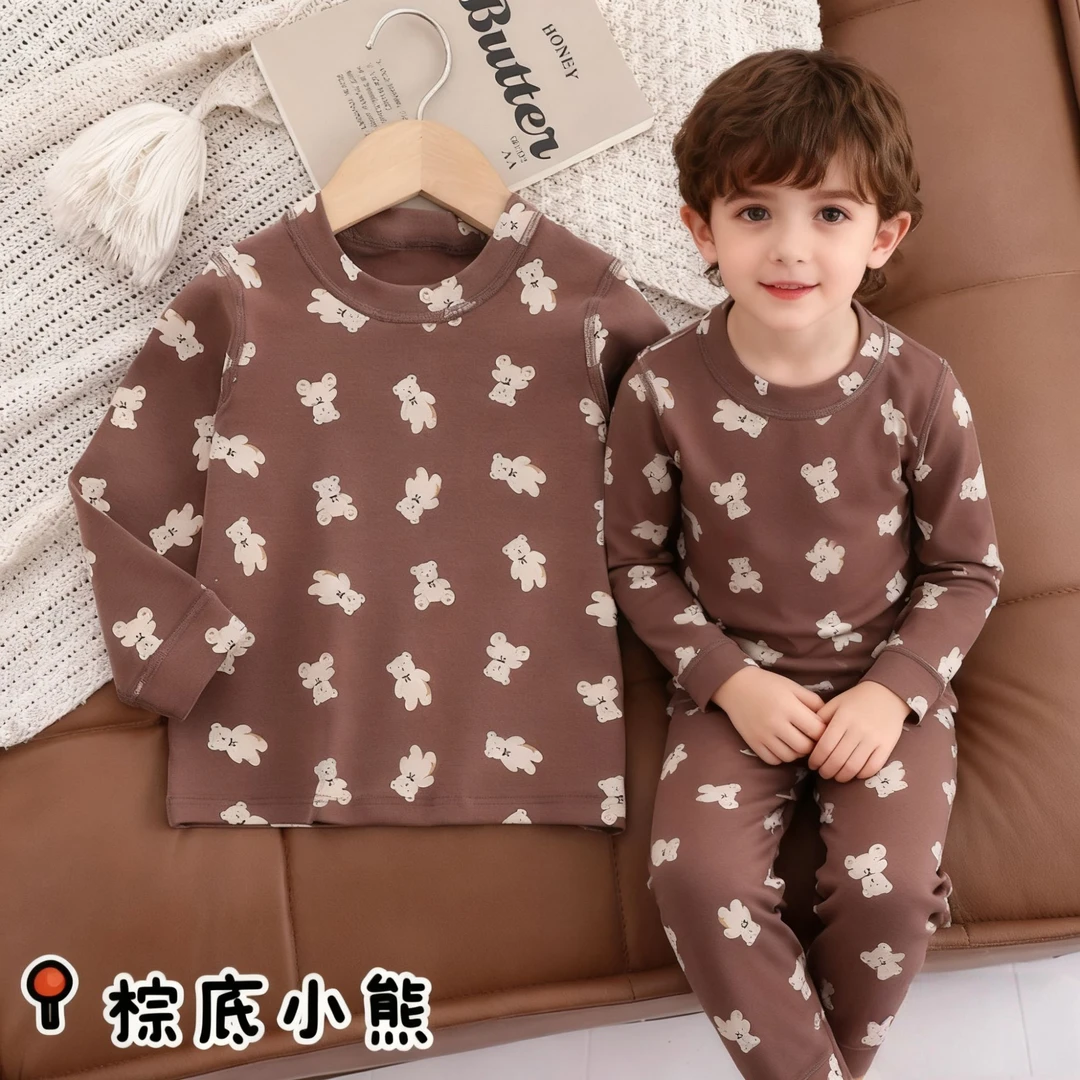 【280克舒绒拉架】儿童秋衣秋裤内衣套装-527