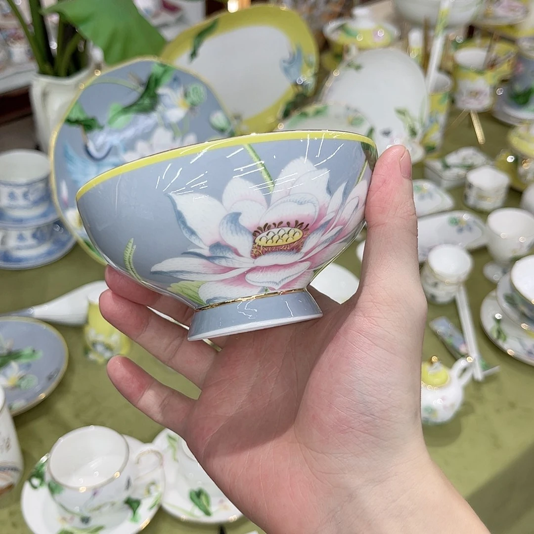 36%以上骨粉骨瓷洛**码4.5英寸碗6个