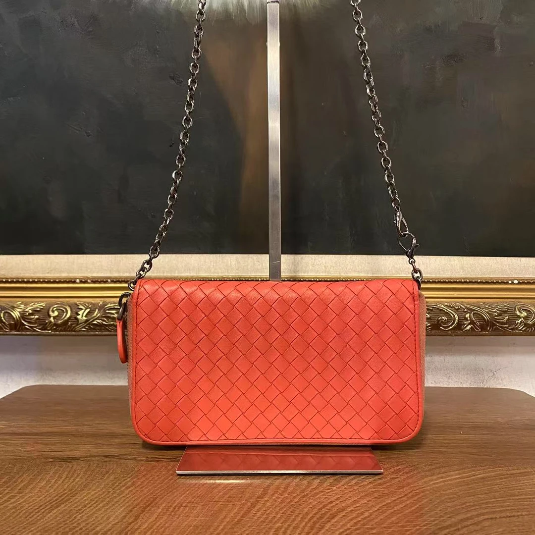 95新 BOTTEGA VENETA/葆蝶家 bv钱包长款亮色/000380
