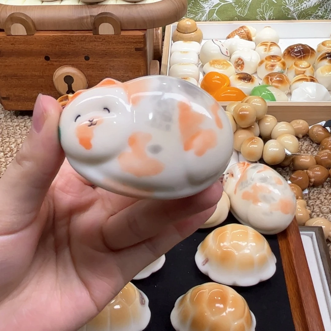 映***颉菩提根/象牙果手串10.3.18象牙果把件花猫