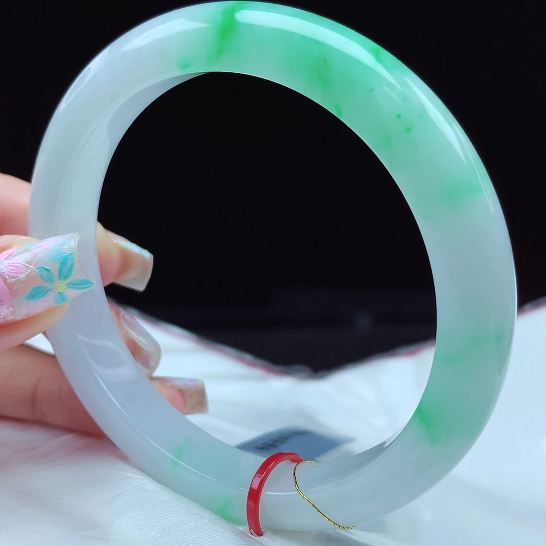 翡翠手镯未镶嵌57圈0203