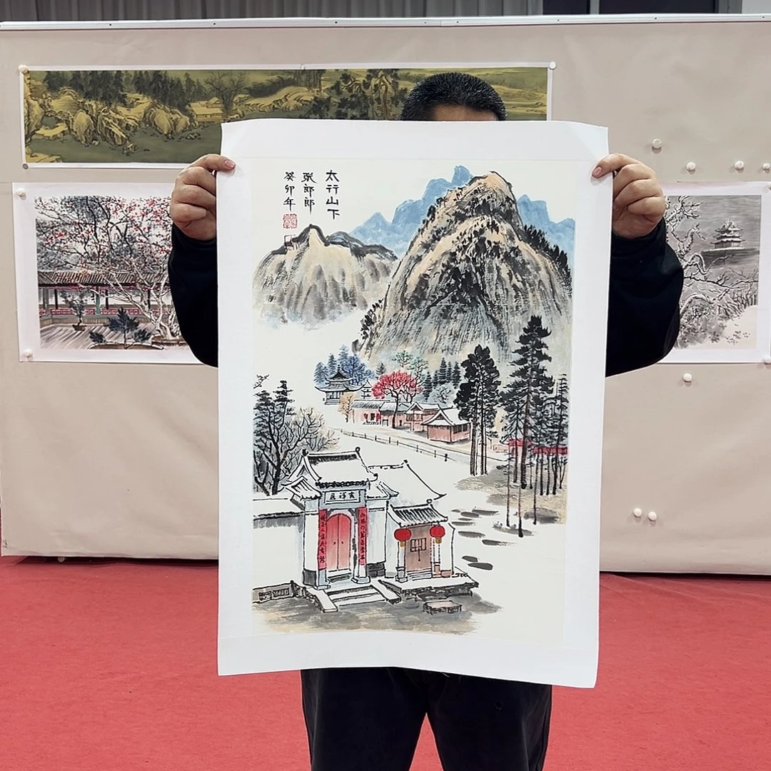 国画张郎郎老师艺术精品