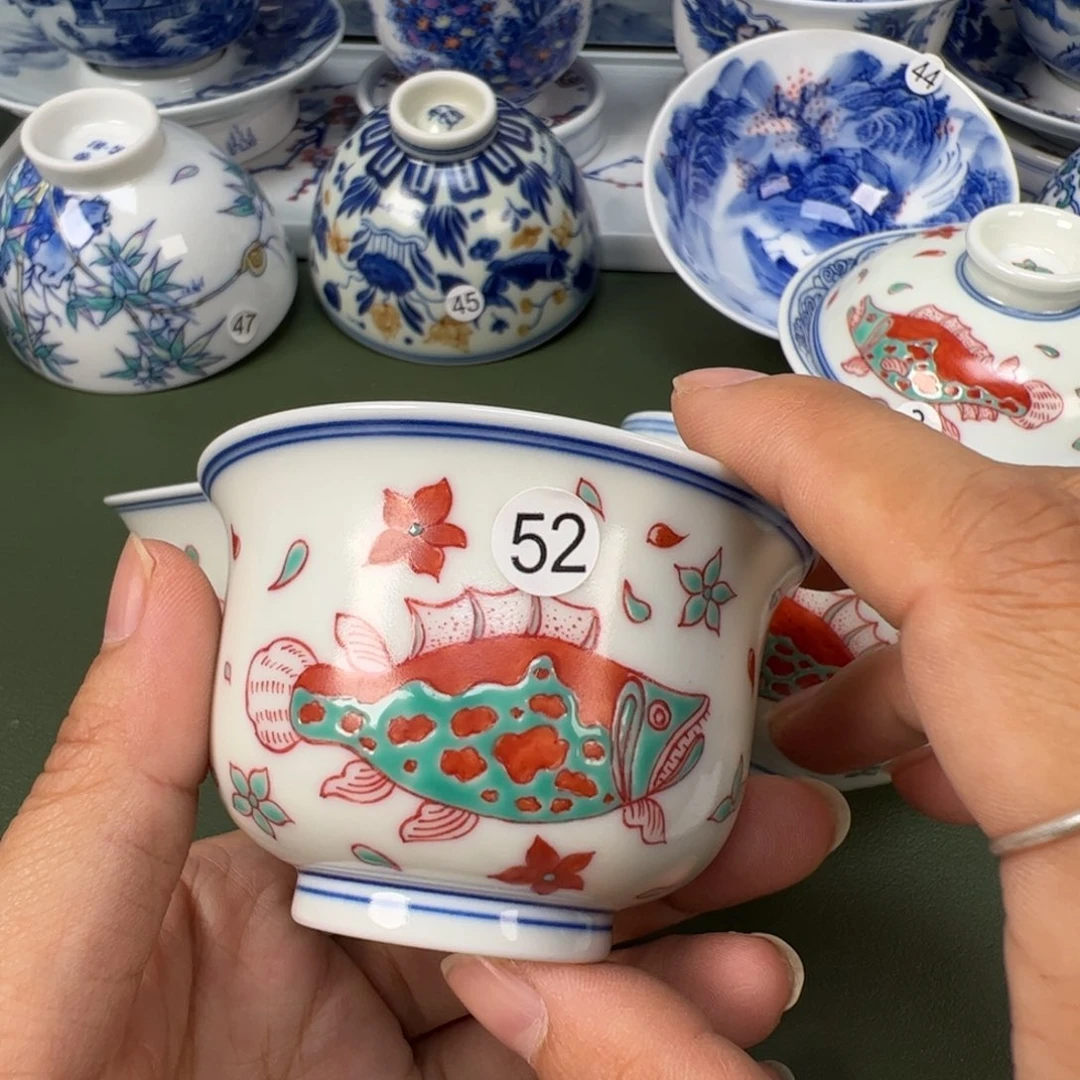陶瓷景德镇纯手工纯手绘茶具木木52