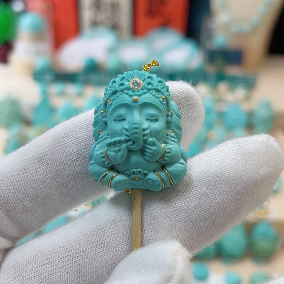 绿松石珠宝奇石未镶嵌