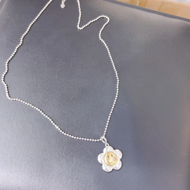 链子925银 D976泡菜太阳花高克重长项链