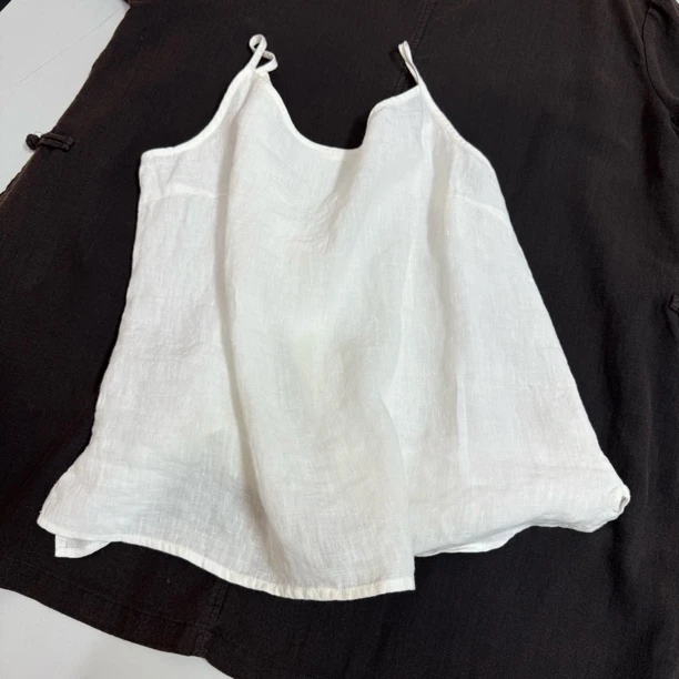 麻满｜亚麻吊带背心时尚吊带内搭