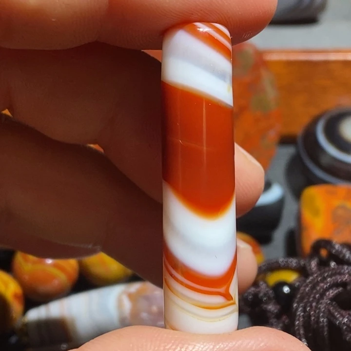 玛瑙/玉髓钛钢颈饰