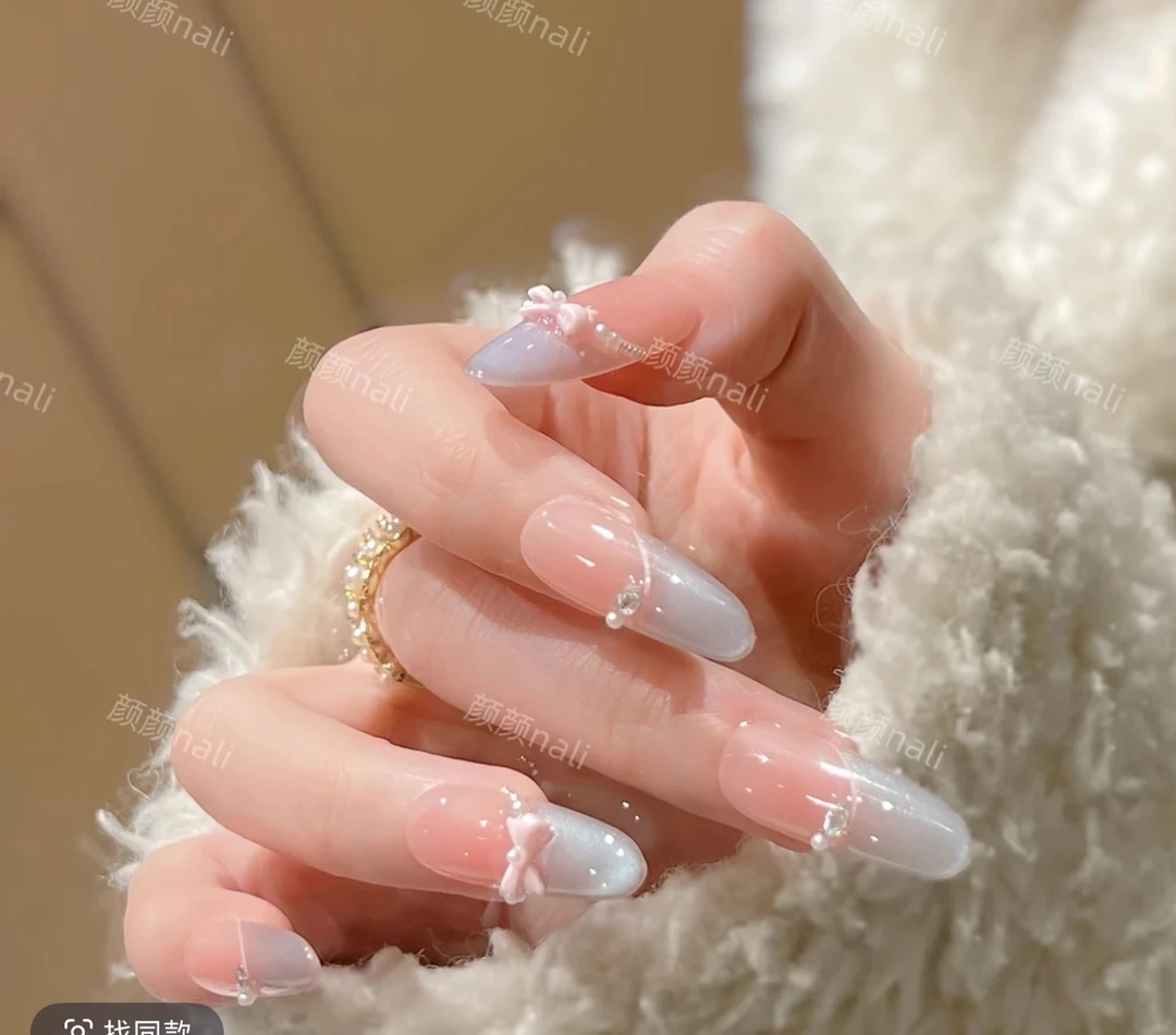 【海盐精灵】纯手工穿戴甲腮红宽光猫眼10片装