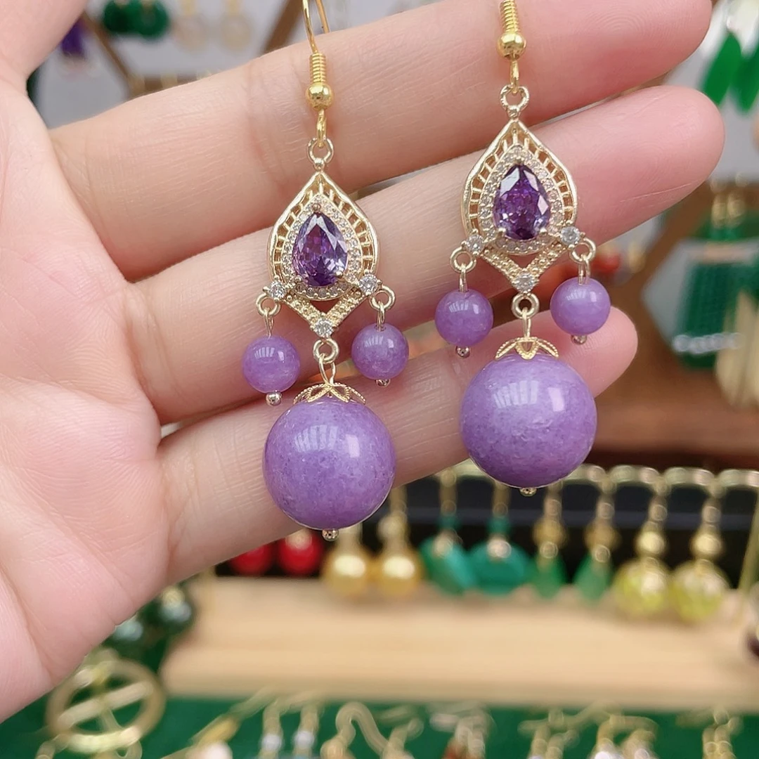 石英质玉合金耳饰