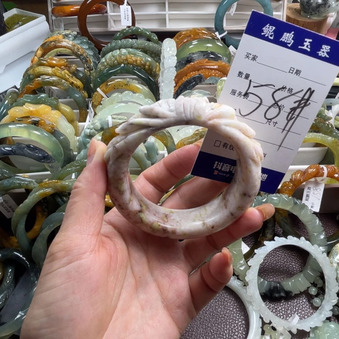 未镶嵌蛇纹石玉手镯