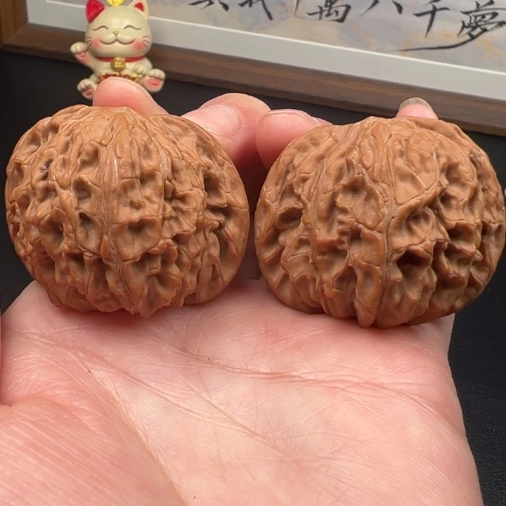 文玩核桃把件全品磨盘