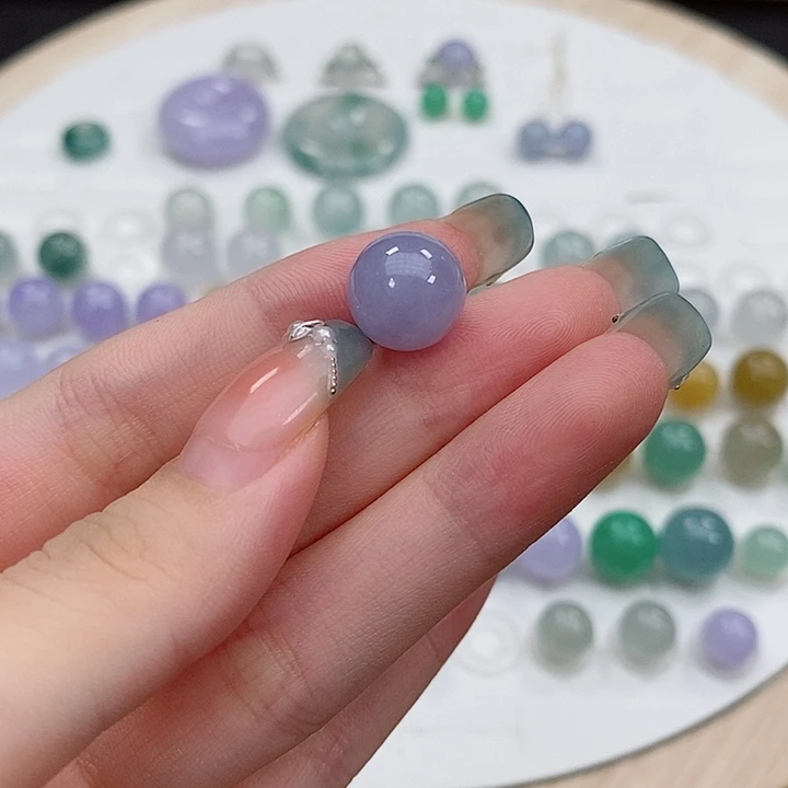散珠翡翠11咪浓色蓝紫