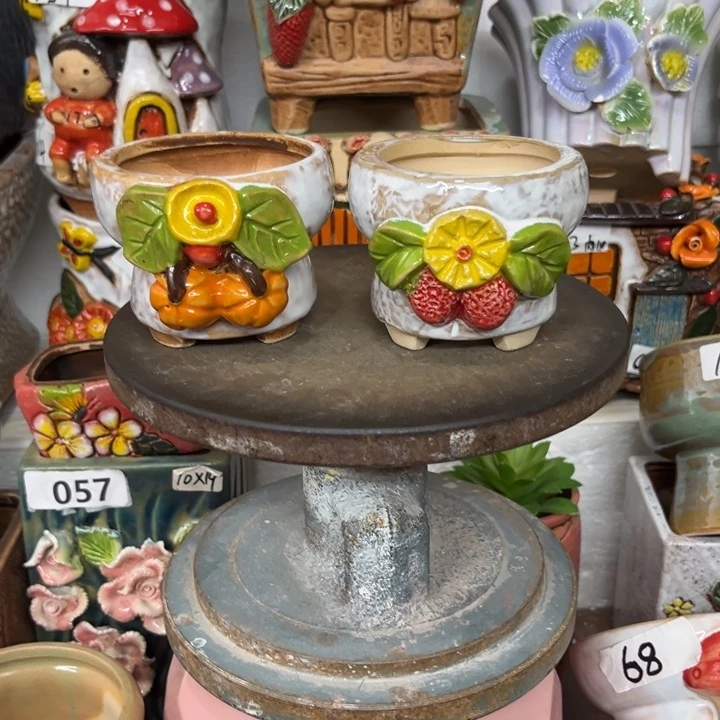 紫砂花盆粗陶材质多肉花盆