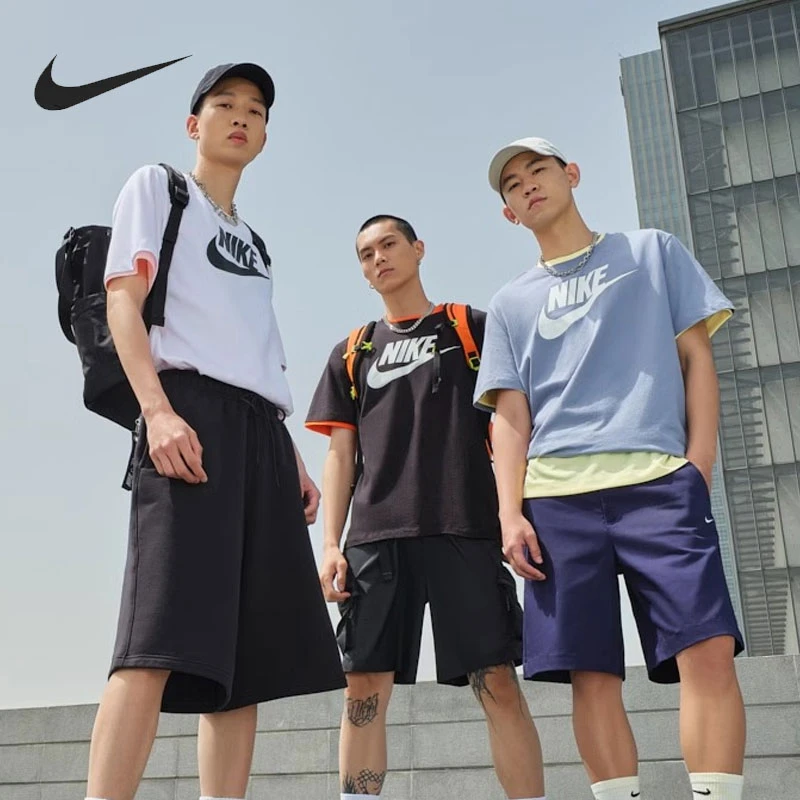 NIKE耐克官方纯棉短袖T恤男女情侣夏季宽松运动休闲半袖商场同款