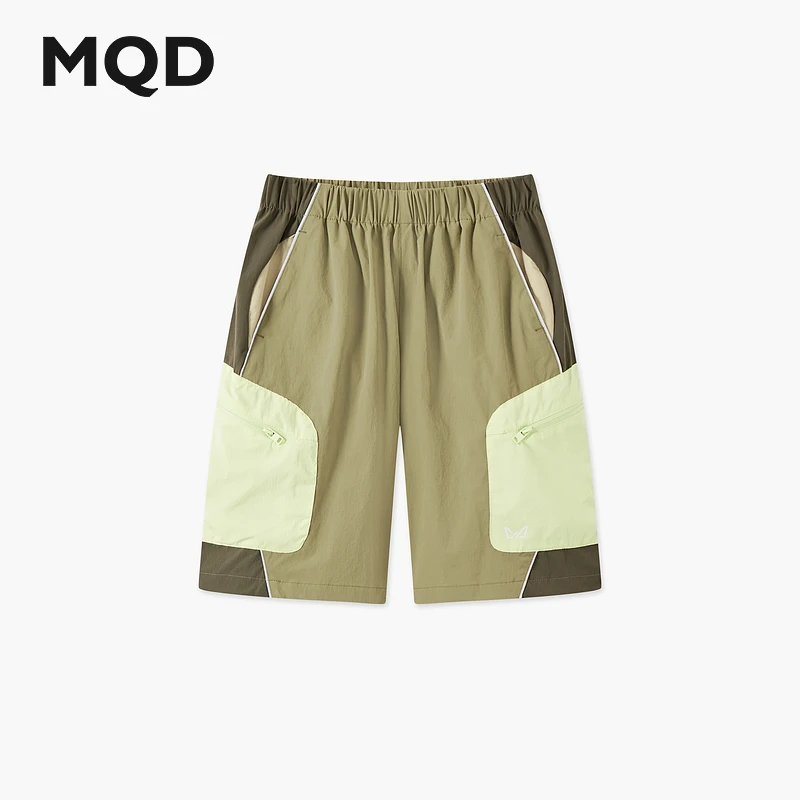 MQD【五分裤】男大童夏季新品户外工装机能风登山休闲裤9652W1594