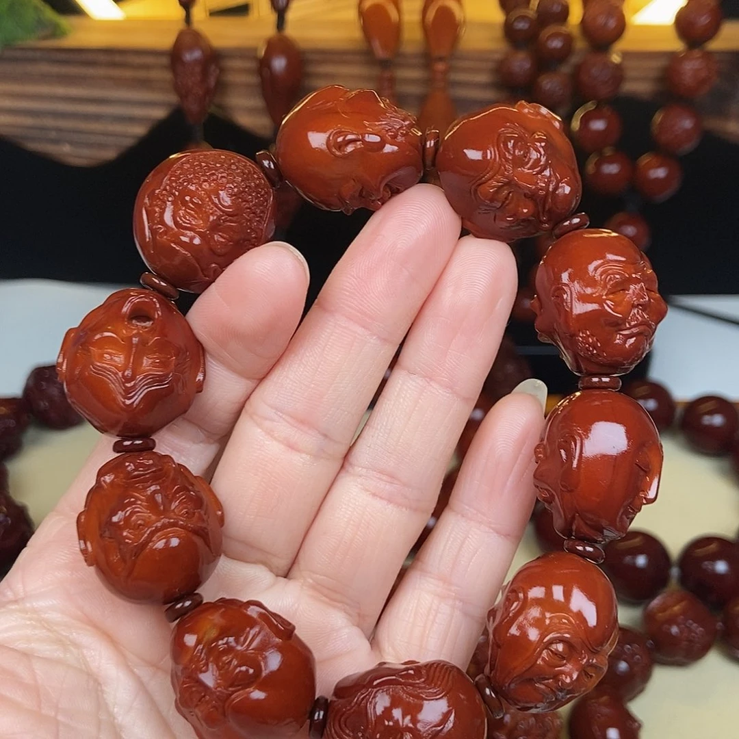 橄榄核吊坠白****炖写实罗汉