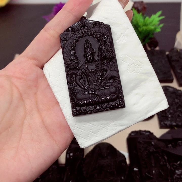 天然a货钢琴黑挂件