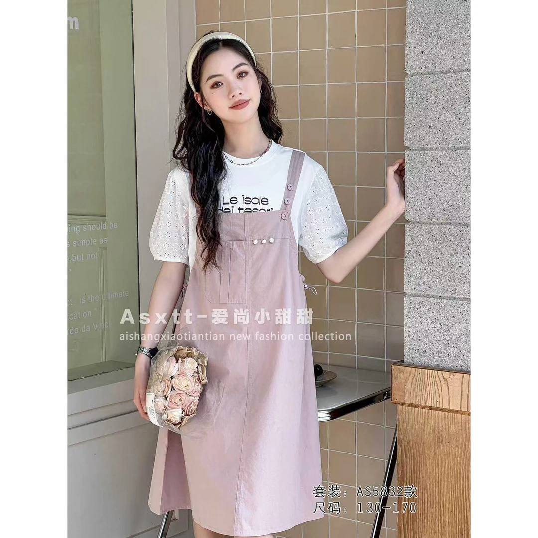 5832背带裙儿童套装ASXTT