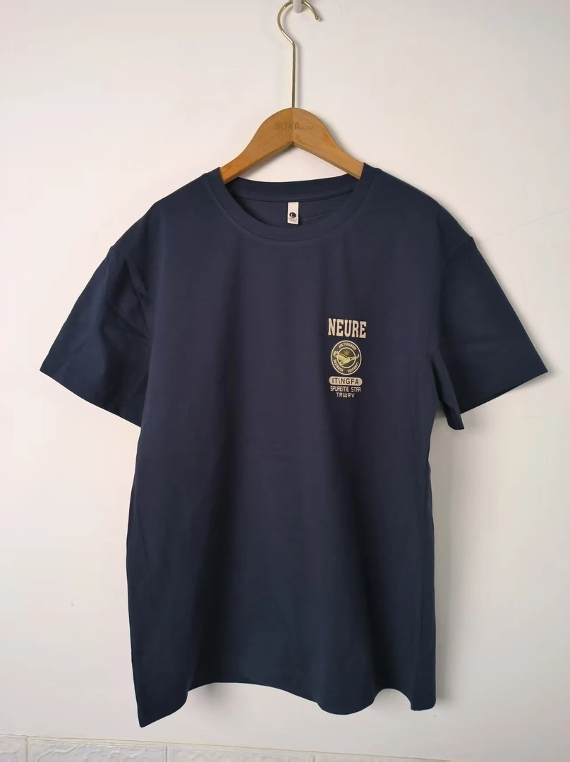 A202经典男装时尚圆领休闲百搭夏季宽松潮流印花T恤