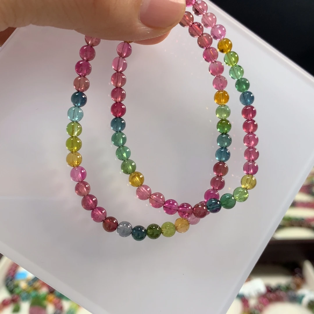 碧玺手链未镶嵌4.5作为