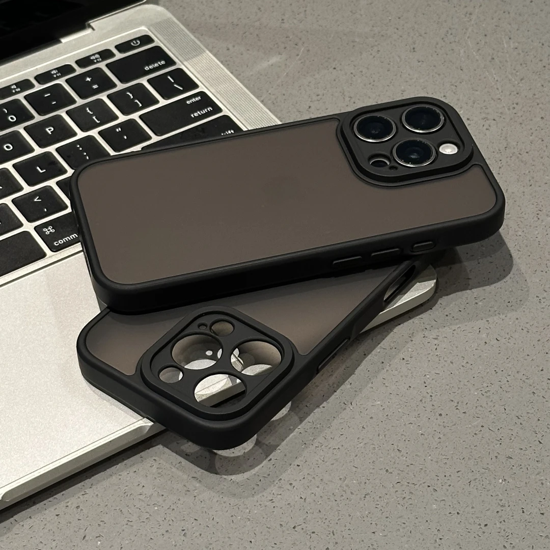 欧克里里精孔磨砂PC适用苹果16/17promax手机壳14/15/13二合一12/