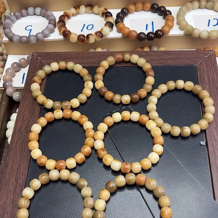 手串菩提根/象牙果卡12鬼工干磨花皮