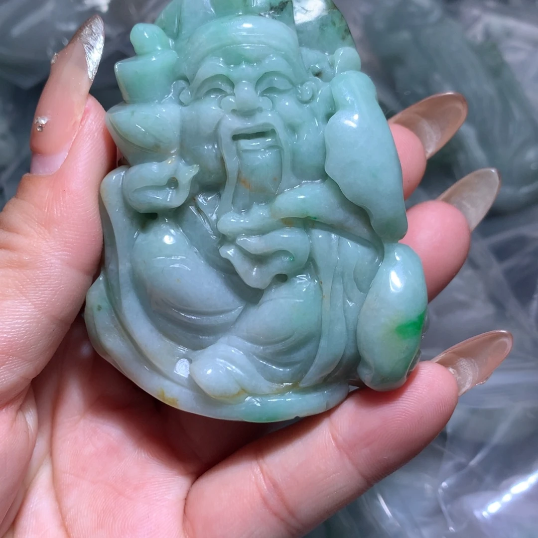 翡翠未镶嵌颈饰保真天然A货翡翠