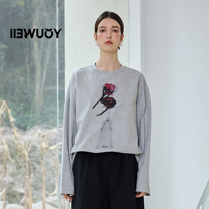 有尾YOUWEI（线上特供）情人节限定秋冬休闲印花长袖TY1225126