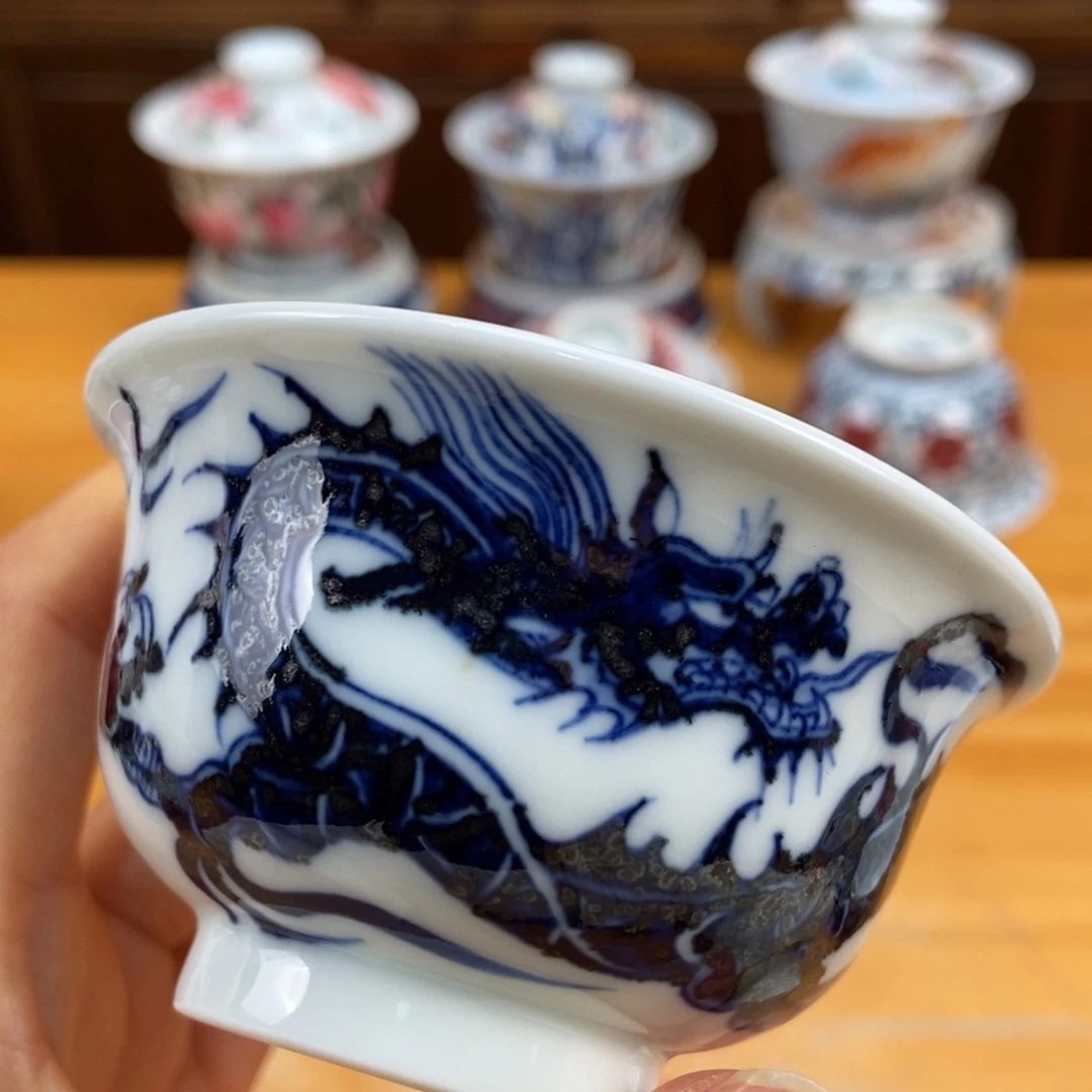 手绘现代茶具非古董