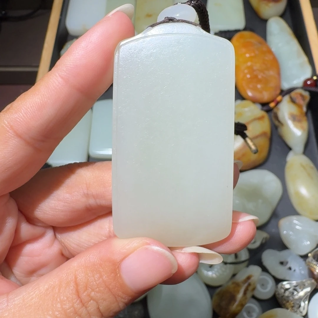 和田玉未镶嵌吊坠(不含链)