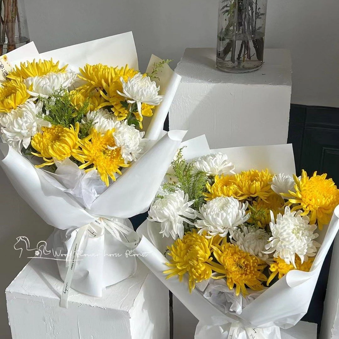 清明节祭祀13朵菊花花束