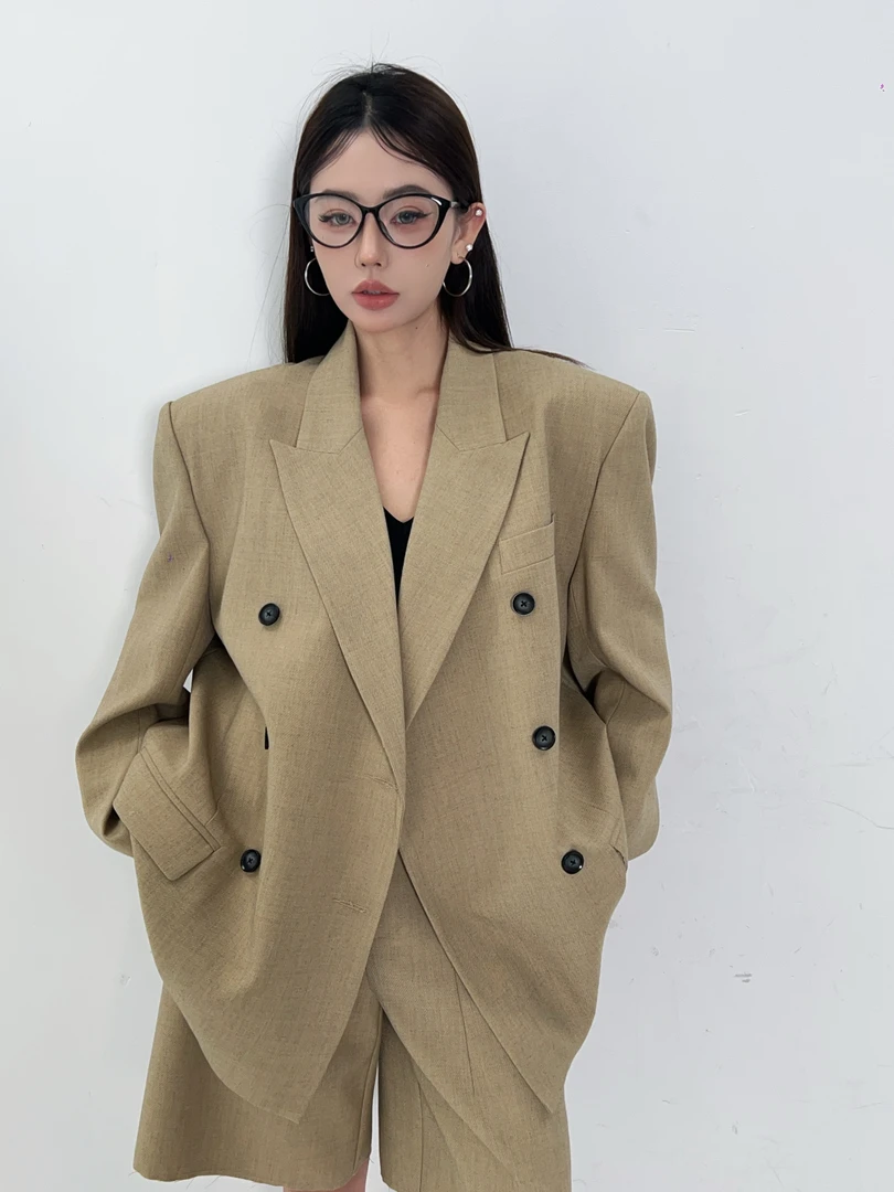 HTT小众设计感原创百搭休闲大版宽松西装外套5117037