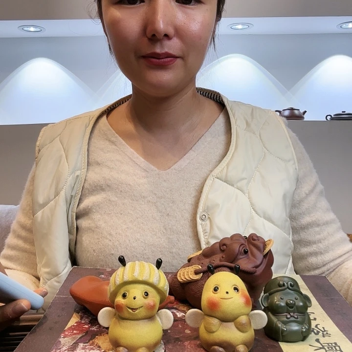红泥茶壶默*茶宠随机2