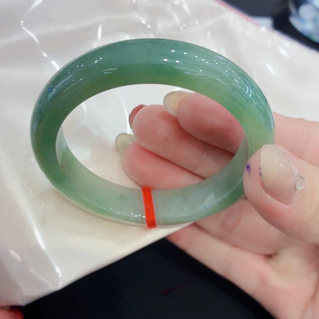 翡翠未镶嵌手镯翡翠53-54 圈口