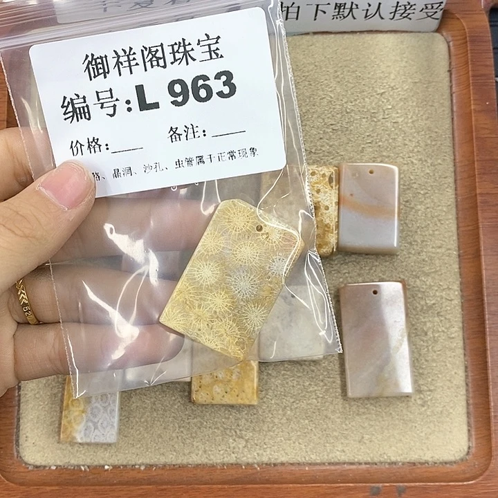硅化珊瑚（珊瑚玉）颈饰未镶嵌L***理