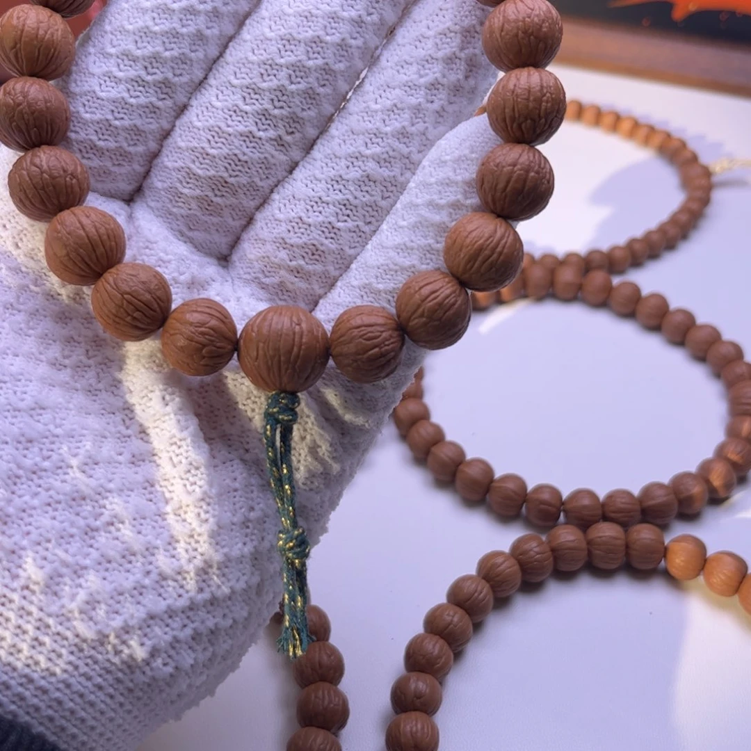 大***白猴头核桃吊坠13.6凤羽