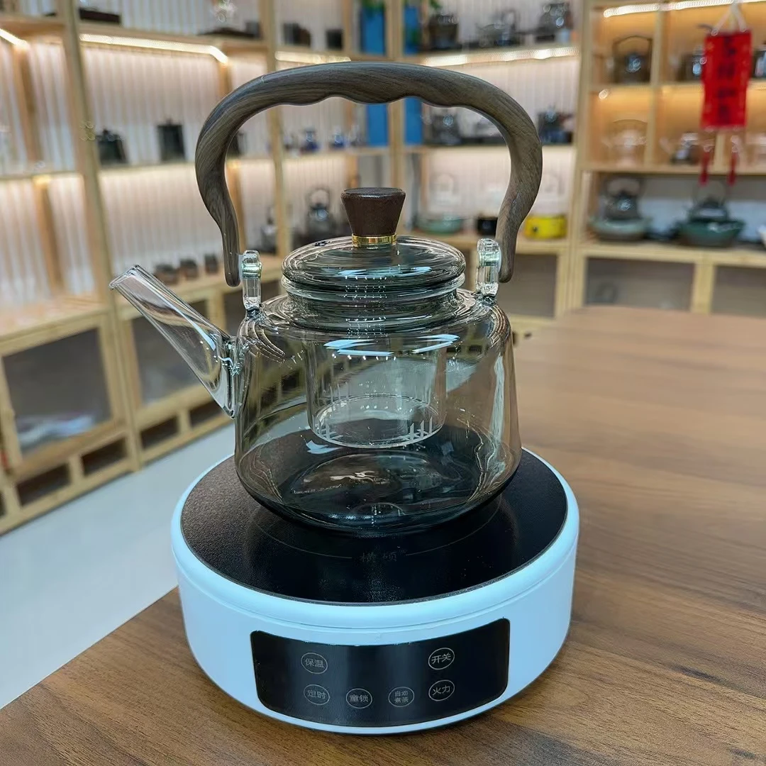 1（工厂直发）白恒硕电陶炉+玥纳斯元宝提梁壶高硼硅玻璃