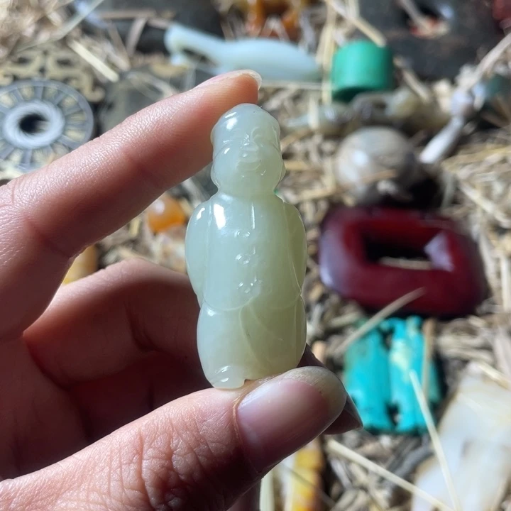 和田玉未镶嵌吊坠(不含链)